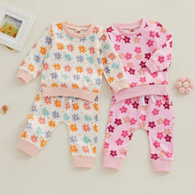 Load image into Gallery viewer, Baby Toddler Girl 2Pcs Clothes Set Fall Outfits Long Sleeve Floral Print Top Long Pants
