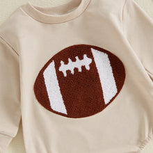 Load image into Gallery viewer, Baby Boy Girl Bodysuit Football Embroidered Long Sleeve Fall Jumpsuit Romper
