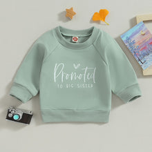 Load image into Gallery viewer, Toddler Baby Boy Girl Fall Promoted Print Sibling Brother Sister Long Sleeve Pullovers Tops Cute Clothes
