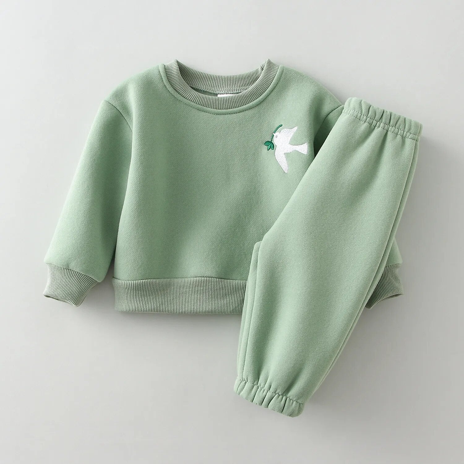 Embroidered Patch Jogger Set