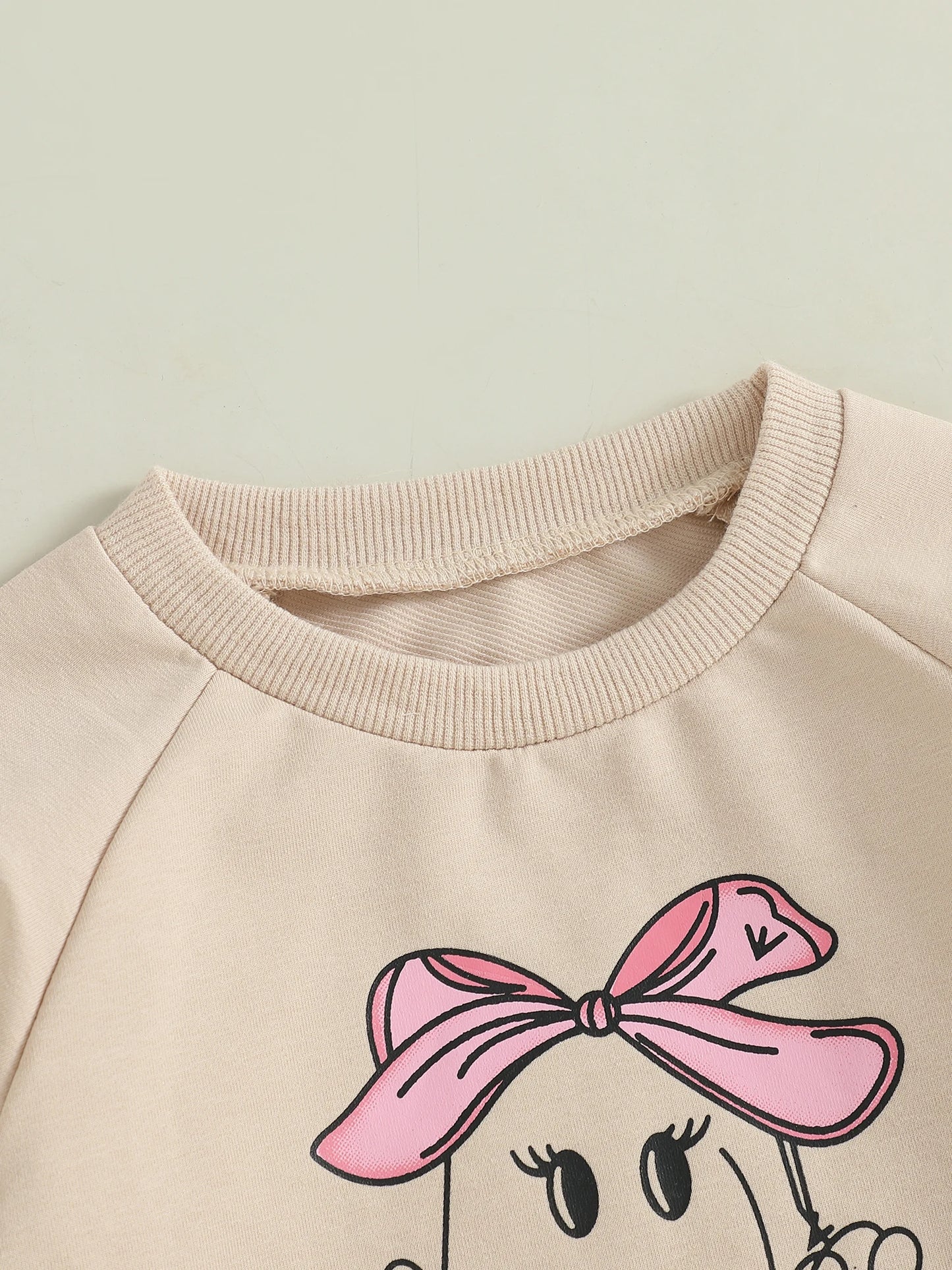 Baby Toddler Girls Boys Halloween Ghost Pumpkin Print Stylish Loose Fit Casual O-Neck Long Sleeve Pullover Top