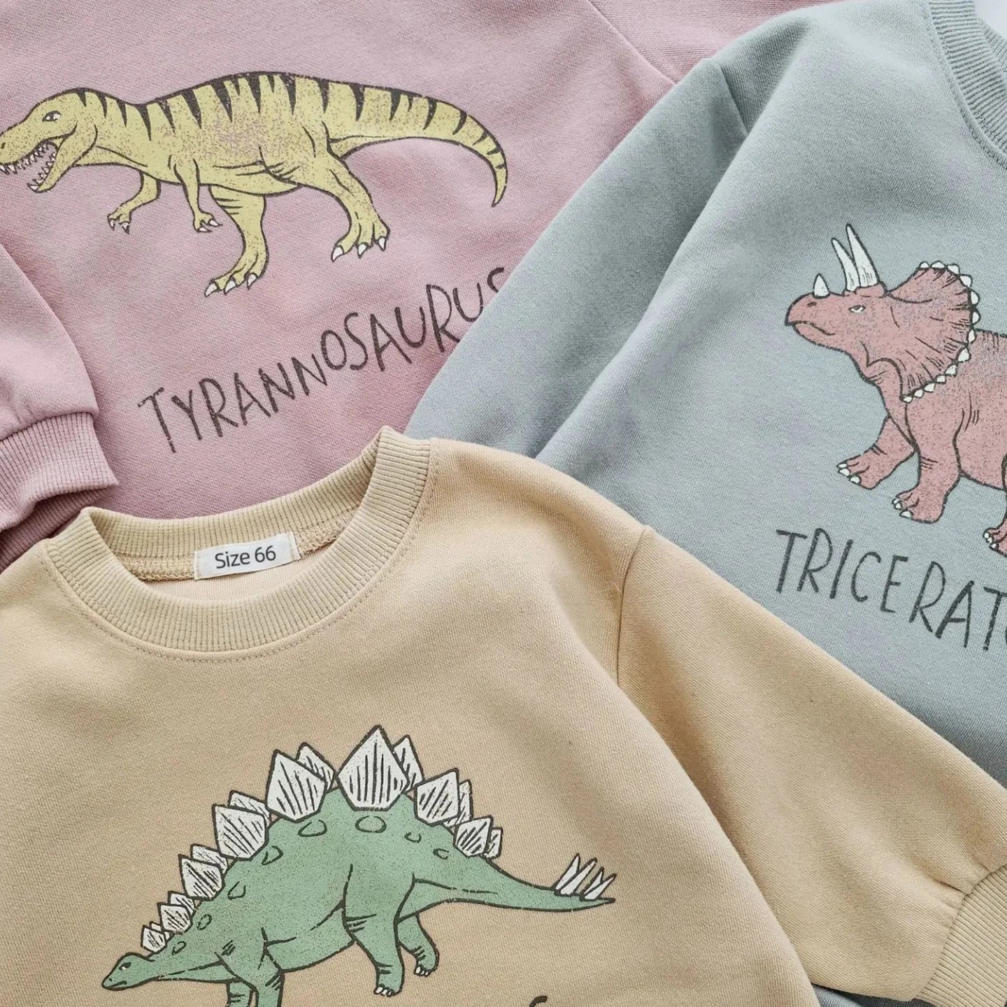 Dinosaur Long Sleeve Sweatshirt Bodysuit Romper