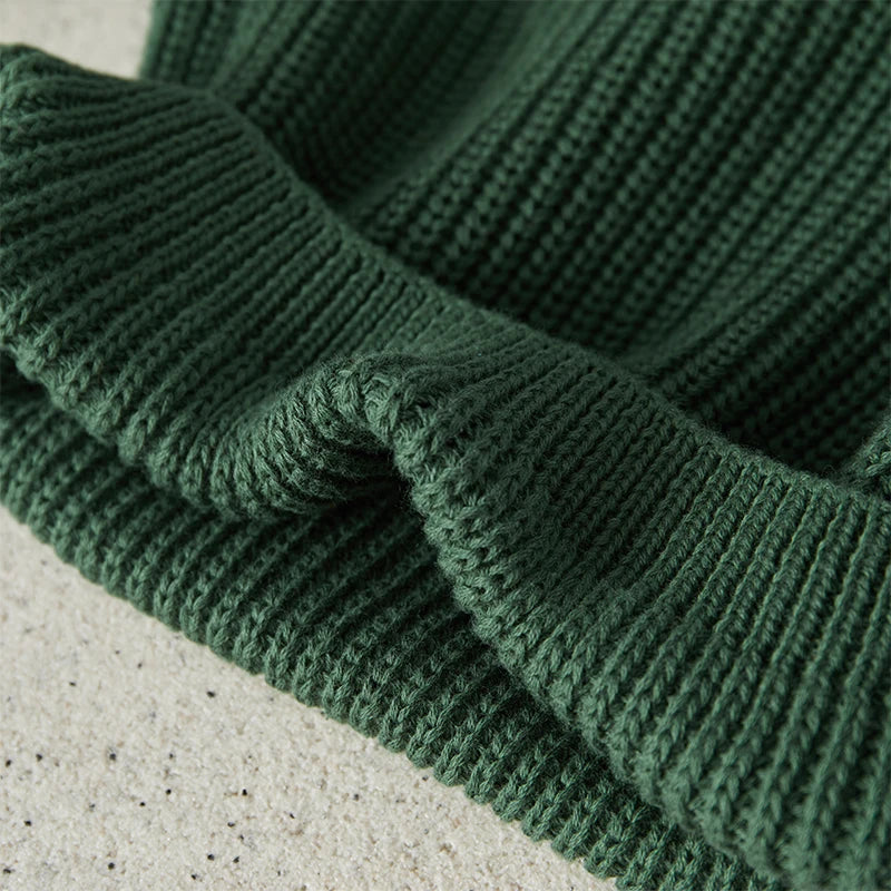 Baby Toddler Girls Boys Sweaters Knitting Pullovers Tops Solid Color Basic Cotton Long Sleeve Sweater Top