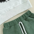 Toddler Baby Boy 2Pcs Football Bird Gang Outfits Birds Eagles Sunglasses Long Sleeve Top Jogger Pants Set