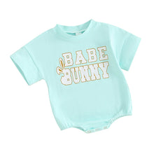 Load image into Gallery viewer, Baby Boy Girl Easter Bodysuit Babe Bunny / Hip Hop Crewneck Short Sleeve Romper Jumpsuit
