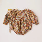 Vintage Style Spring Ruffle Romper