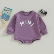 Load image into Gallery viewer, Baby Girls Boys Bodysuit Mini Letter Print Crew Neck Long Sleeve Fall Jumpsuits Romper
