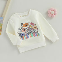 Load image into Gallery viewer, Toddler Baby Kids Girls Floral Little Cousin Big Cousin Print Long Sleeve Pullover Tops
