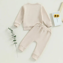 Load image into Gallery viewer, Baby Toddler Girls 2Pcs Outfit Long Sleeve Daddys Girl Pullover Crewneck Top and Elastic Pants Set
