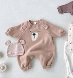 Cute Bear Face Jumpsuit Romper