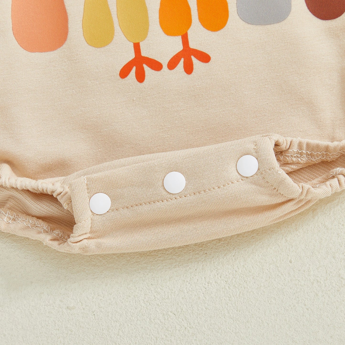 Baby Girl Boy Little Turkey Thanksgiving Day Romper Long Sleeve O Neck Turkey Letter Print Jumpsuit