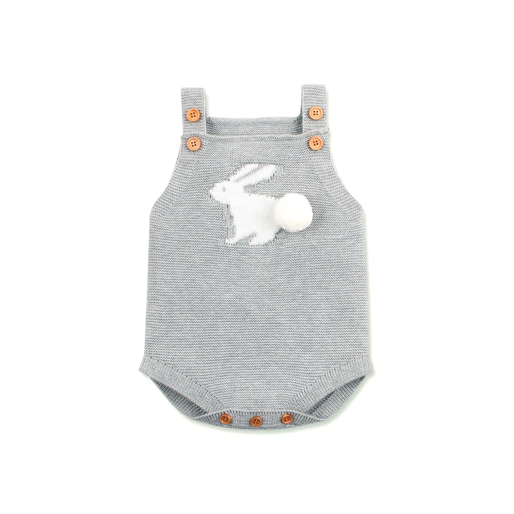 Puffy Rabbit knitted Bodysuit Romper
