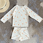Long Sleeve Printed Swimwear Set