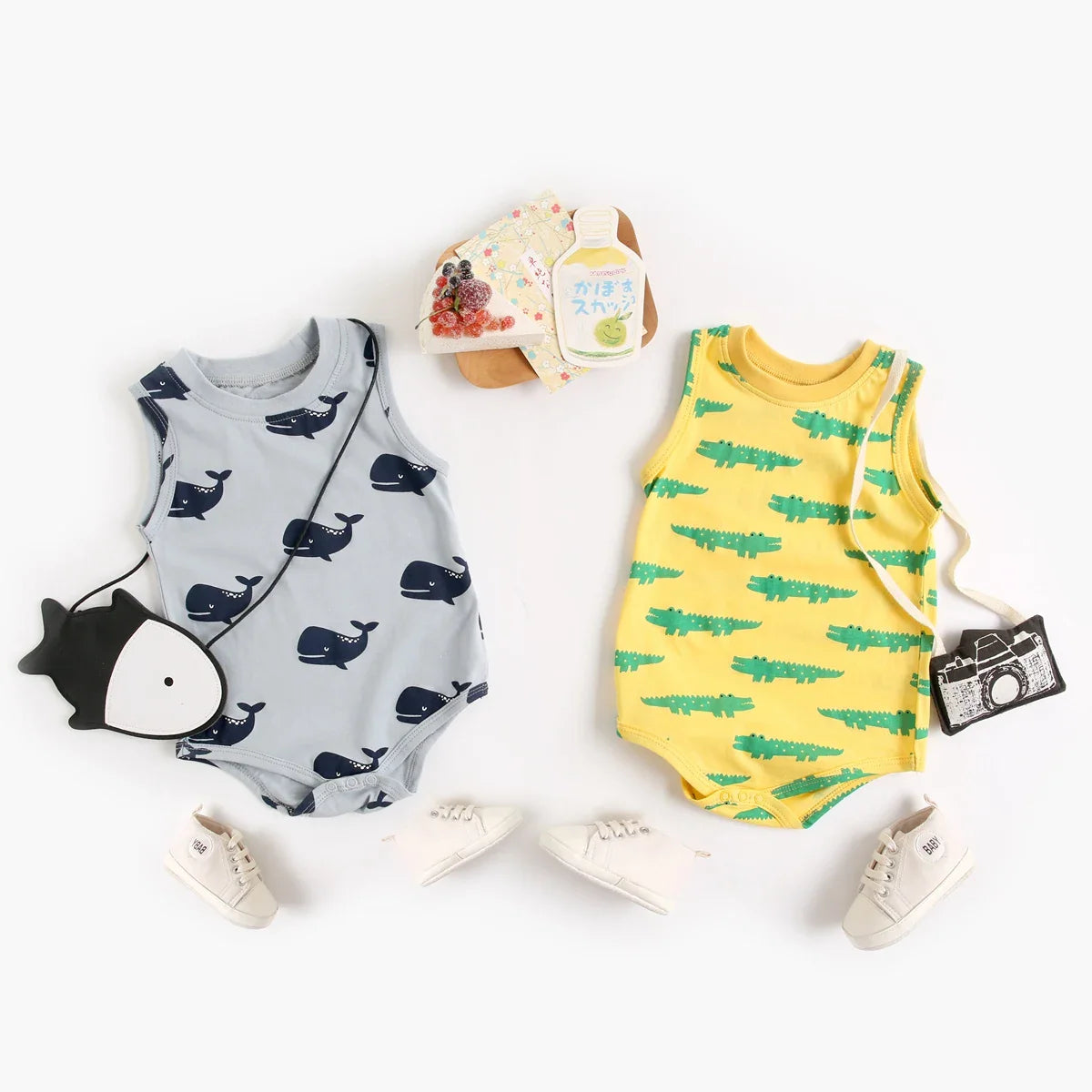 Boys Aqua Print Bodysuit