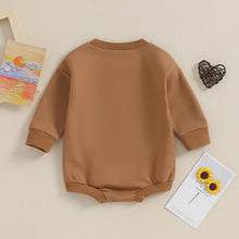 Load image into Gallery viewer, Baby Boy Girl Mama&#39;s Sunshine Letters Sun Print Bubble Romper Long Sleeve Jumpsuit
