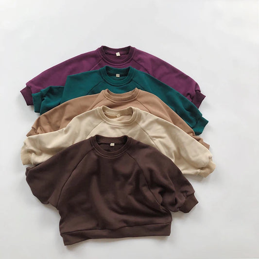 Toddler Kid Boy Girl Clothes Spring Autumn Casual Loose Children Pullover Top