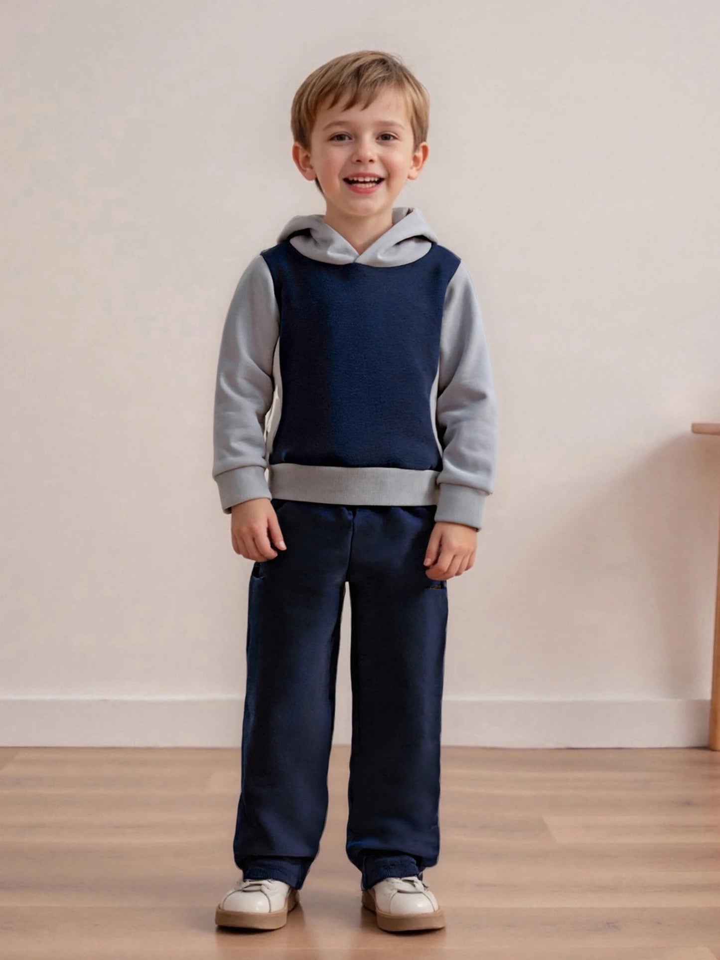 Baby Toddler Boys 2Pcs Fall Outfit Shark Pattern Long Sleeve Hoodie Elastic Waist Pants Jogger Set