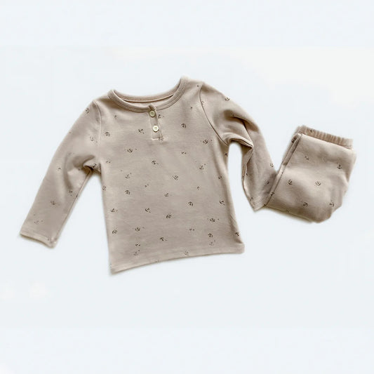 Toddler Kid Girls 2Pcs Pajamas Girl Clothes Set Long Sleeve Top and Pants Suit Homewear Two Piece Pj Set Cute Sweet Outfit