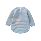 Newborn Dog Design Knitted Bodysuit Romper