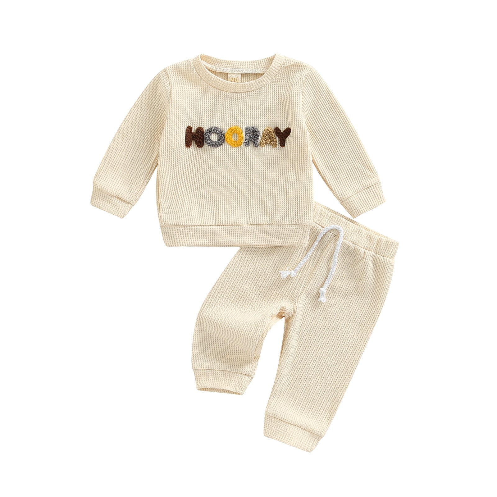 Baby Waffle 3D Print Jogger Set