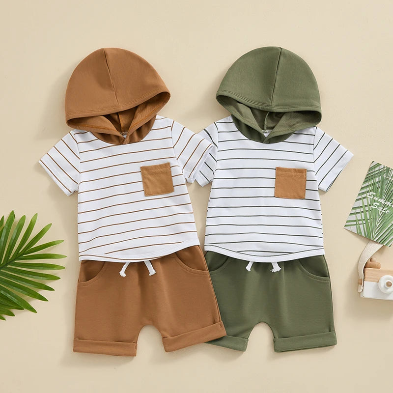 Toddler Boy Casual Solid Color Short-sleeve Tee