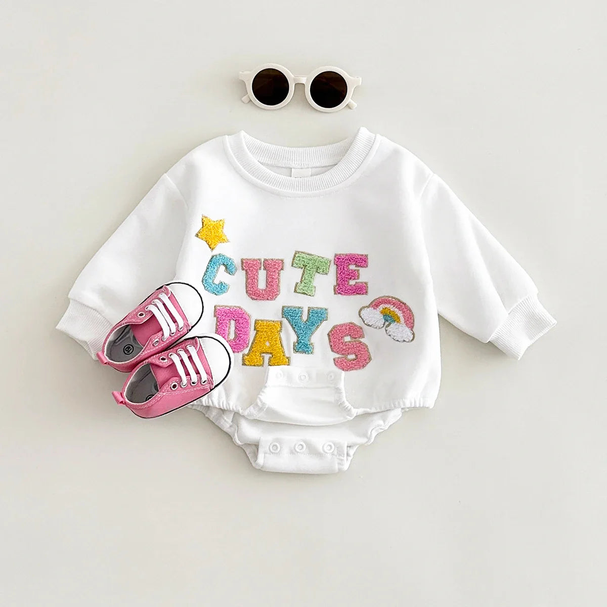 Cute Days Long Sleeve Bodysuit Romper