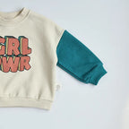 GIRL POWER Patchwork Sweater Bodysuit Romper