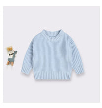 Load image into Gallery viewer, Newborn Baby Sweater Kid Boy Girl Winter Clothes Warm Thick Knit Pullover Top Infant Long Sleeve Basic Knitwear Outfit
