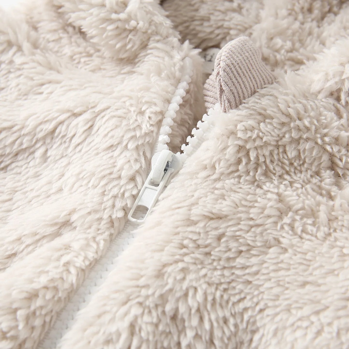 Baby Toddler Boy Girl 2Pcs Bear Winter Clothes Set Zipper Hooded Top with Ears Pant Suit Thick Warm Fleece Two Piece Jogger Set Outfit