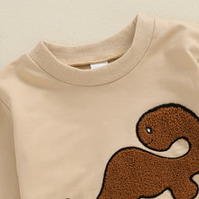 Load image into Gallery viewer, Baby Boy Girl Bubble Romper Casual Dinosaur Embroidery Long Sleeve Jumpsuit Bodysuit
