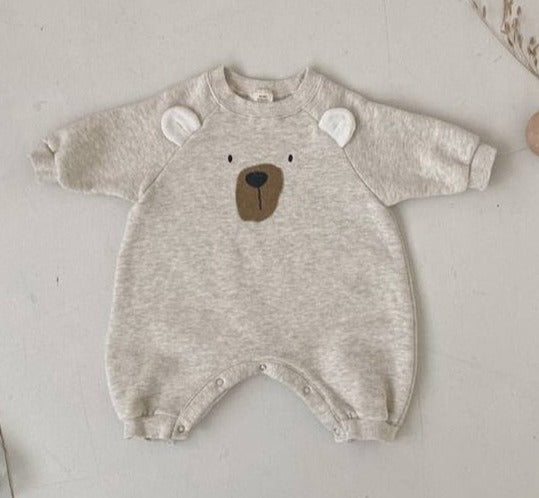 Cute Bear Face Jumpsuit Romper