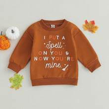 Load image into Gallery viewer, Kids Baby Toddler Boy Girl Halloween Top Letter Print Long Sleeve Pullovers Autumn
