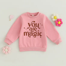 Load image into Gallery viewer, Toddler Baby Boy Girl Halloween Magic Letter Print Long Sleeve Round Neck Pullover Loose Top
