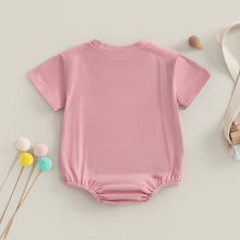 Load image into Gallery viewer, Infant Baby Boy Girl Summer Bodysuit Solid Short Short Sleeve Jumpsuit with Pocket Outfit Bubble Romper
