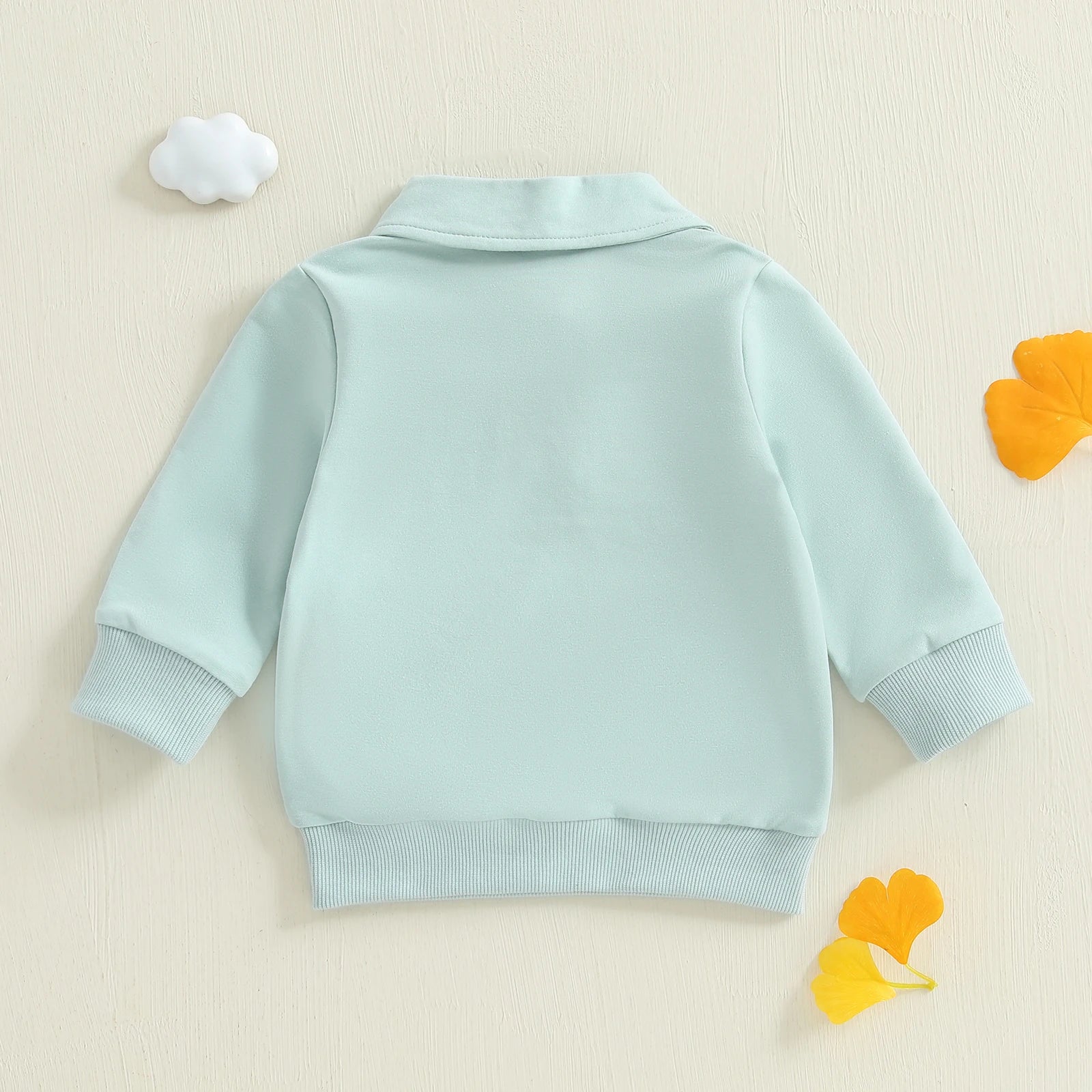 Baby Toddler Boys Long Sleeve Lapel Collar Dinosaur Print Pullover Fall Top