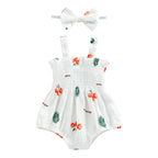 Muslin Romper and Headband Set