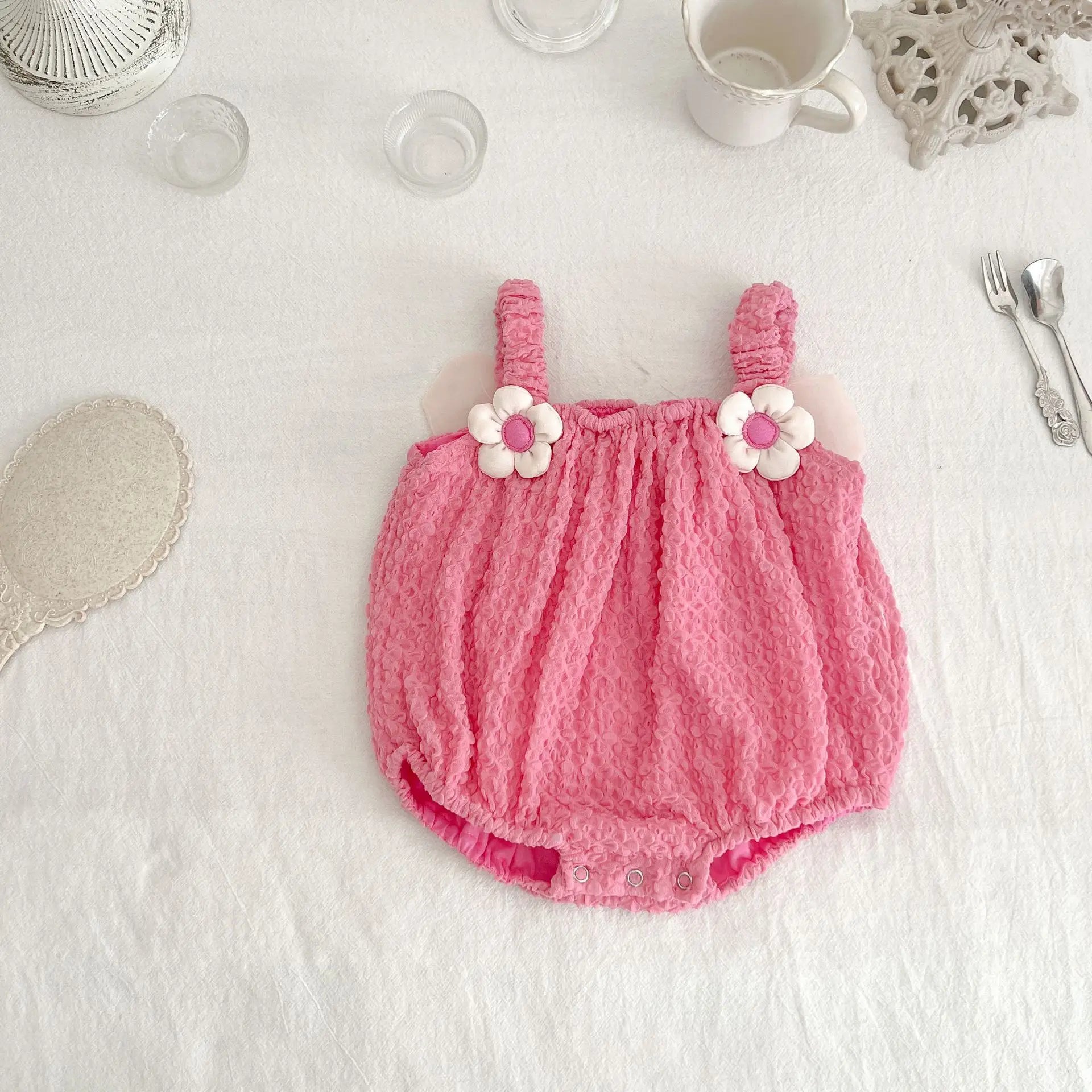 Butterfly Wings Tank Flower Romper