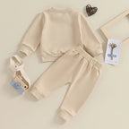 Toddler Baby Boy 2Pcs Fall Winter Outfits Long Sleeve Letter Mama's Boy Crewneck Top Jogger Pants Set