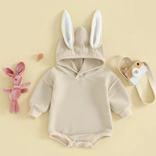 Load image into Gallery viewer, Baby Boy Girl Easter Hooded Jumpsuit Bunny Ears Hood Long Sleeve Romper
