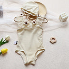 Girls Floral Swimming Suit