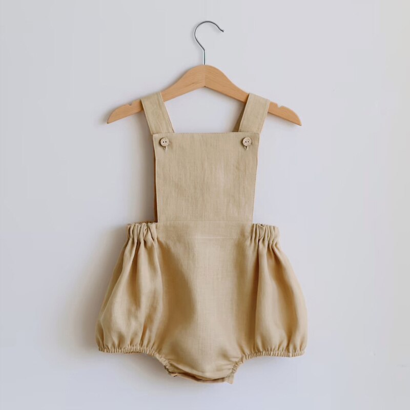 Sleeveless Tank Baby Girls One-Piece Romper