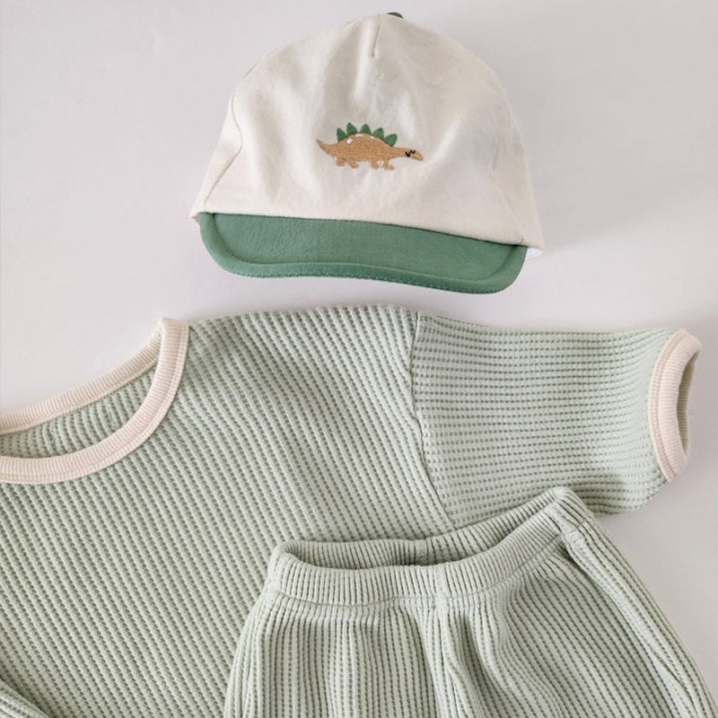 Waffle Sportswear Pants Set