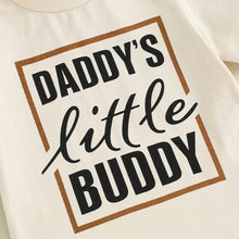 Load image into Gallery viewer, Toddler Baby Boy 2Pcs Daddy&#39;s Little Buddy Short Sleeve Shirt Top and Shorts Set Outfit
