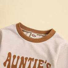 Load image into Gallery viewer, Baby Boy Girl Auntie&#39;s Bestie Romper Long Sleeve Crewneck Letters Bubble Jumpsuit
