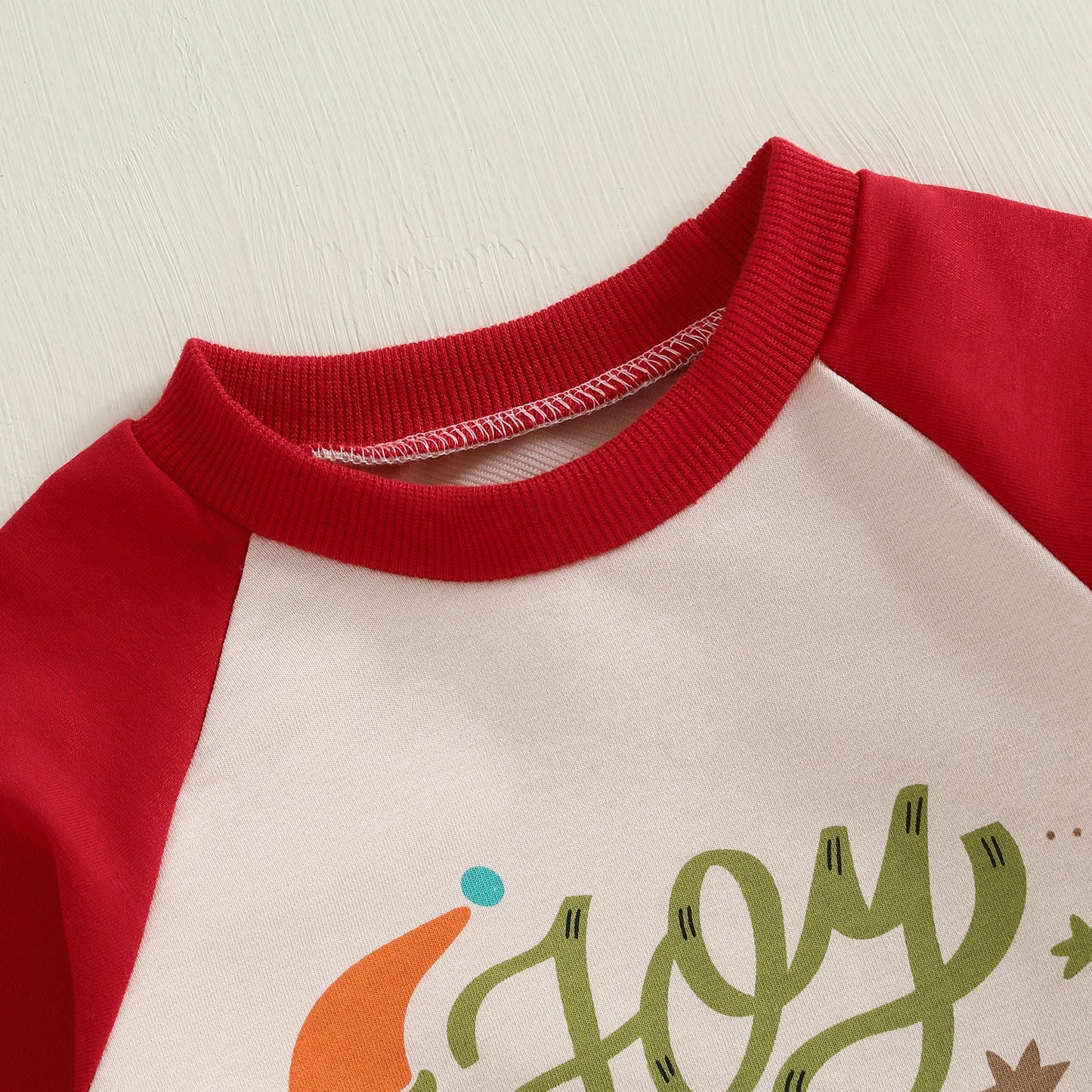 Baby Boys Girls Joy To The World Christmas Romper Letter Tree Long Raglan Sleeve Crewneck Jumpsuit Winter Clothes