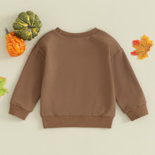 Load image into Gallery viewer, Baby Toddler Kids Boys Girls Long Sleeve Crew Neck Hey There Little Pumpkin Letters Pullover Top Clothes
