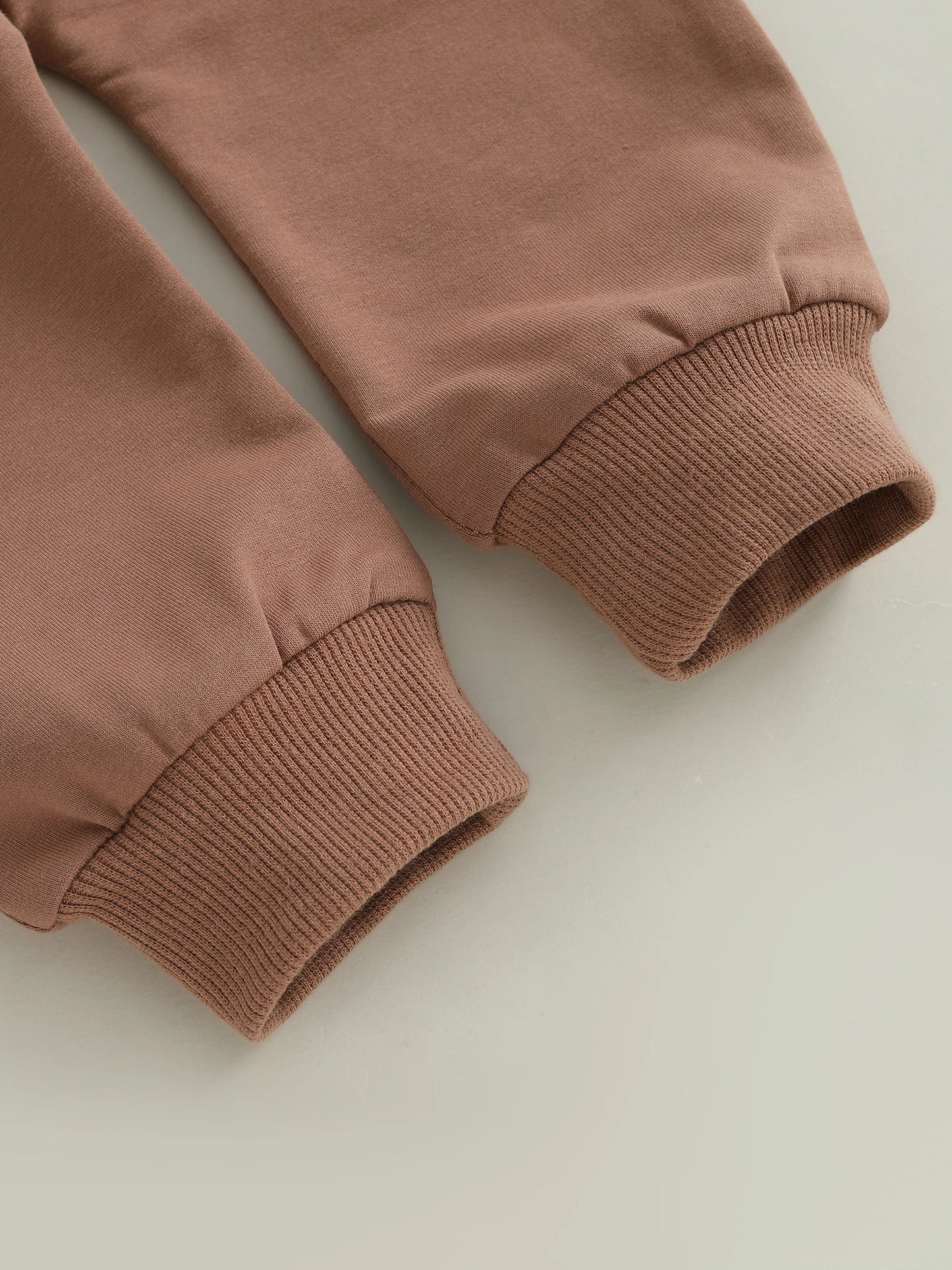 Baby Toddler Boy 2Pcs Little Turkey Thanksgiving Outfit Letter Turkey Embroidery Long Sleeve O-Neck Pullover + Elastic Waist Solid Pants Jogger Set