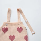 Heart Print 2 Piece Sweater Set