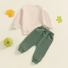 Load image into Gallery viewer, Baby Toddler Boys 2Pcs I Dig Fall Outfit Long Sleeve Tractor Pumpkin Print Top + Pants Set
