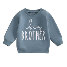 Load image into Gallery viewer, Baby Toddler Boys Big Brother Letter Print Long Sleeve Pullover Autumn Top
